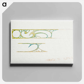 アートパネル-Interior showcase decor for Fouquet - アルフォンス ミュシャ Canvas.