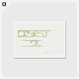 アートポストカード-Interior showcase decor for Fouquet - アルフォンス ミュシャ Postcard.