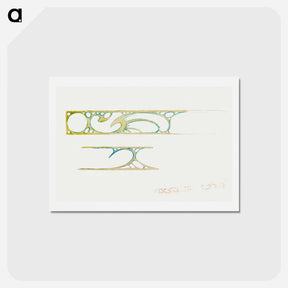 アートポストカード-Interior showcase decor for Fouquet - アルフォンス ミュシャ Postcard.