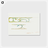 アートポストカード-Interior showcase decor for Fouquet - アルフォンス ミュシャ Postcard.