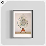 Clarke's Relief Globe - アンティーク地図 Poster.