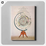 Clarke's Relief Globe - アンティーク地図 Canvas.