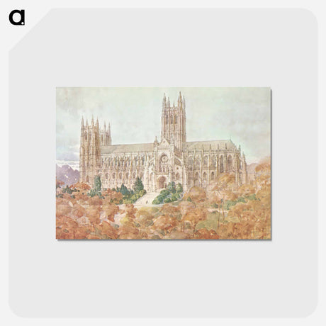 アートポストカード-Washington Cathedral
 - ボストン公共図書館 Postcard.