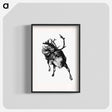 アートポスター-Reindeer Etching Illustration from Nimrod in the North
 - 大英図書館 Poster.