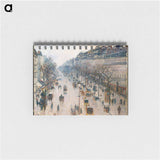 The Boulevard Montmartre on a Winter Morning - カミーユ ピサロ Memo.