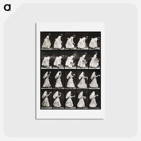 アートポストカード-Woman with Basket and Handkerchief
 - エドワード マイブリッジ Postcard.