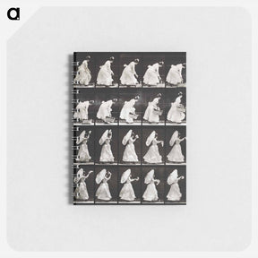 アートメモ帳-Woman with Basket and Handkerchief
 - エドワード マイブリッジ Memo.