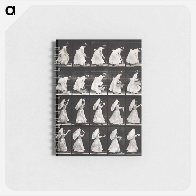 アートメモ帳-Woman with Basket and Handkerchief
 - エドワード マイブリッジ Memo.