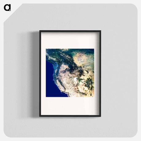 アートポスター-Western United States and Canada from Space
 - 上空からの地球 Poster.