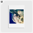 アートポストカード-Western United States and Canada from Space
 - 上空からの地球 Postcard.