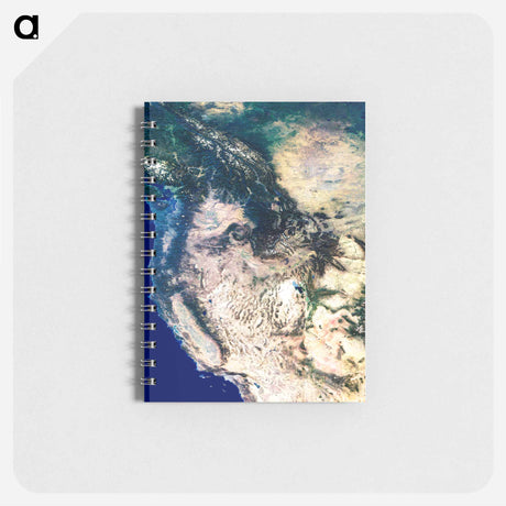 アートメモ帳-Western United States and Canada from Space
 - 上空からの地球 Memo.