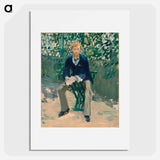 George Moore in the Artist's Garden - Édouard Manet Poster.