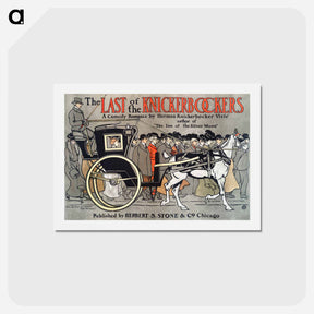 アートポストカード-The Last of the Knickerbockers - エドワード ペンフィールド Postcard.