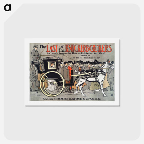 アートポストカード-The Last of the Knickerbockers - エドワード ペンフィールド Postcard.