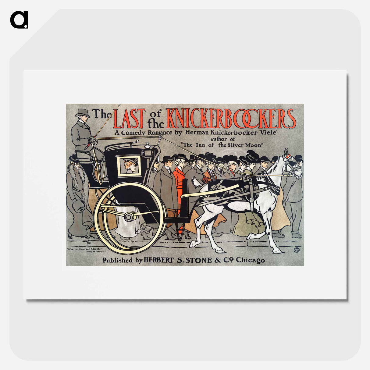 The Last of the Knickerbockers - Edward Penfield Poster.