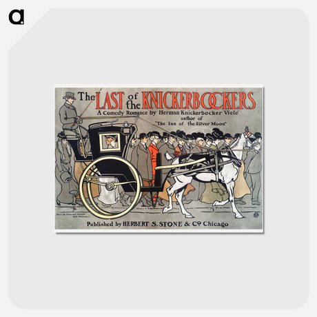 アートポストカード-The Last of the Knickerbockers - エドワード ペンフィールド Postcard.