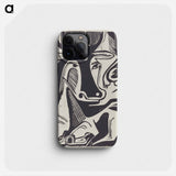 The Large Cow Lying Down - Ernst Ludwig Kirchner Phone Case.