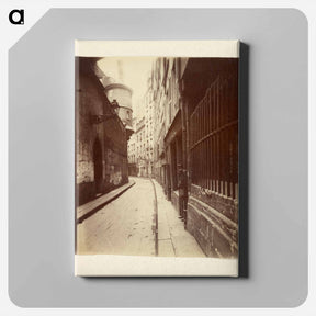 アートパネル-Rue de l'Hôtel-de-Ville
 - ウジェーヌ アジェ Canvas.
