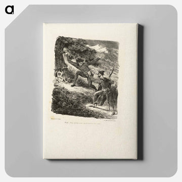 イエロー - ウジェーヌ ドラクロワ Canvas.