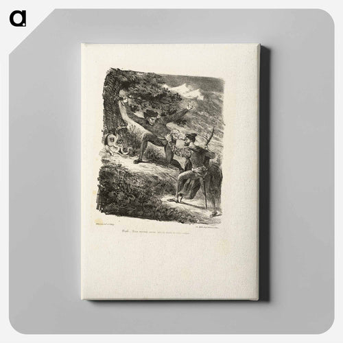 イエロー - ウジェーヌ ドラクロワ Canvas.