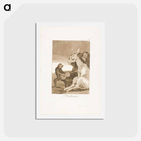 アートポストカード-Bravo! - フランシスコ デ ゴヤ Postcard.