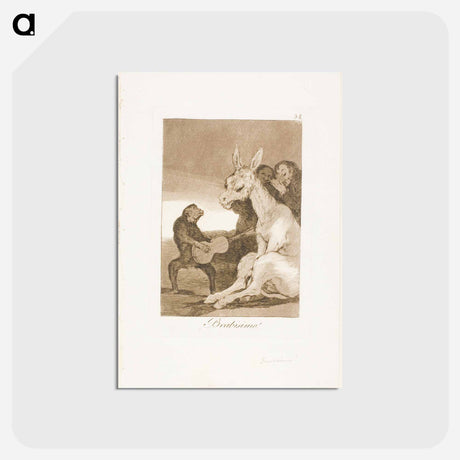 アートポストカード-Bravo! - フランシスコ デ ゴヤ Postcard.