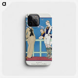 Rugby: Costume tailleur de Redfern from Gazette du Bon Ton No. 4 Pl. 39 - ジョルジュ バルビエ Phone Case.