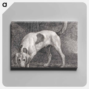 アートパネル-A Foxhound on the Scent
 - ジョージ スタッブス Canvas.