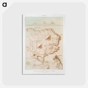 アートポストカード-Memphite Necropolis Topography
 - エジプト美術史 Postcard.