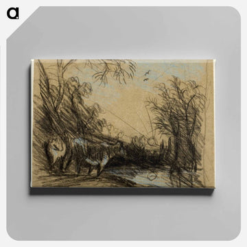 Landscape with Cows
 - ジョン コンスタブル Canvas.