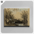 アートパネル-Landscape with Cows
 - ジョン コンスタブル Canvas.