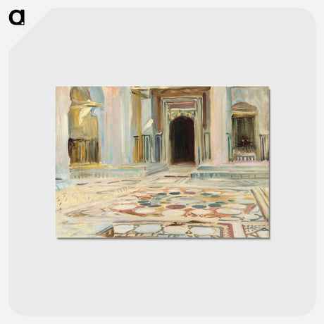 アートポストカード-Pavement, Cairo - ジョン シンガー サージェント Postcard.