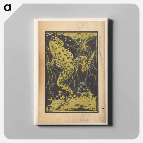 Kikker in het water - ユリー デ フラーハ Canvas.