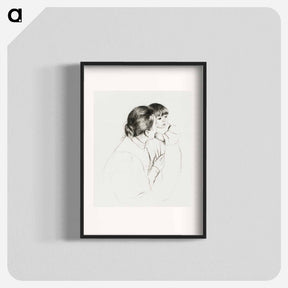 アートポスター-Peasant Mother and Child - メアリー カサット Poster.