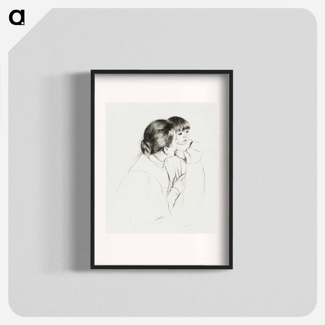 アートポスター-Peasant Mother and Child - メアリー カサット Poster.
