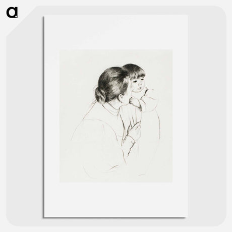 アートポスター-Peasant Mother and Child - メアリー カサット Poster.