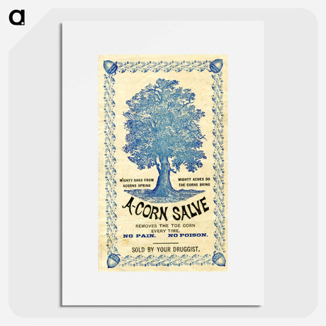 アートポスター-A-Corn Salve Removes the Toe Corn Every Time: No Pain, No Poison
 - 国立医学図書館 Poster.