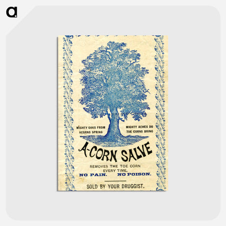 アートポストカード-A-Corn Salve Removes the Toe Corn Every Time: No Pain, No Poison
 - 国立医学図書館 Postcard.