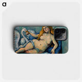 Leda and the Swan - Paul Cezanne Phone Case.