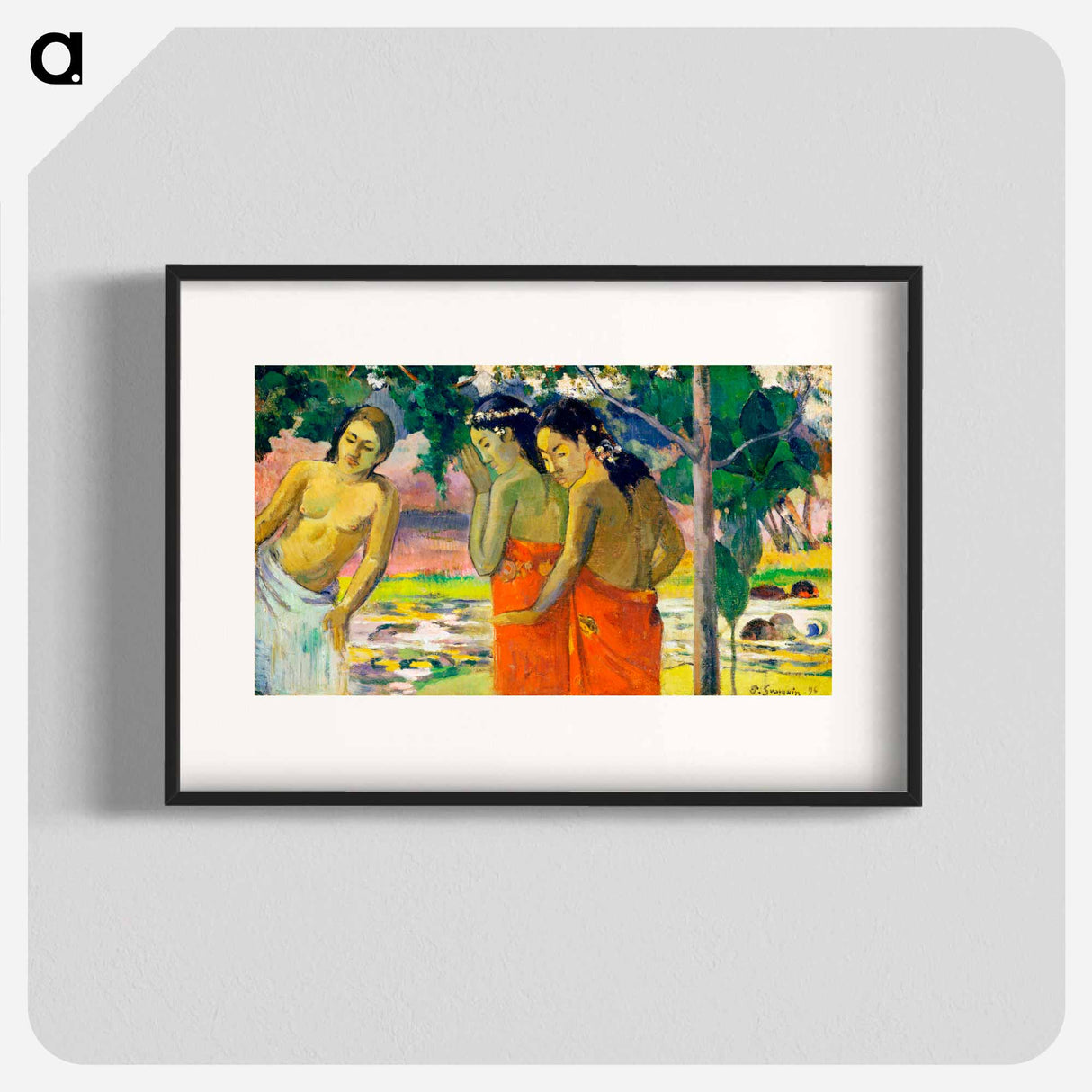 Three Tahitian Women - Paul Gauguin Poster.