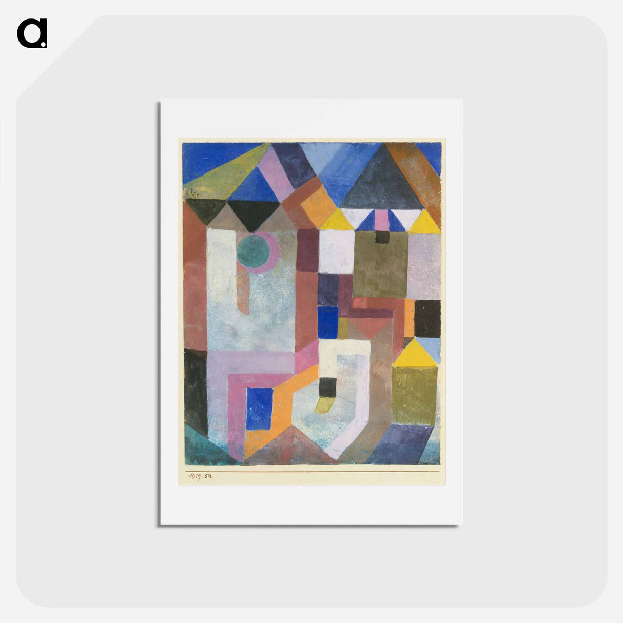 アートポストカード-Colorful Architecture
 - パウル クレー Postcard.