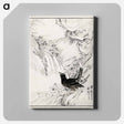 アートパネル-Eastern Rook and Stream
 - 鳥類図鑑 Canvas.