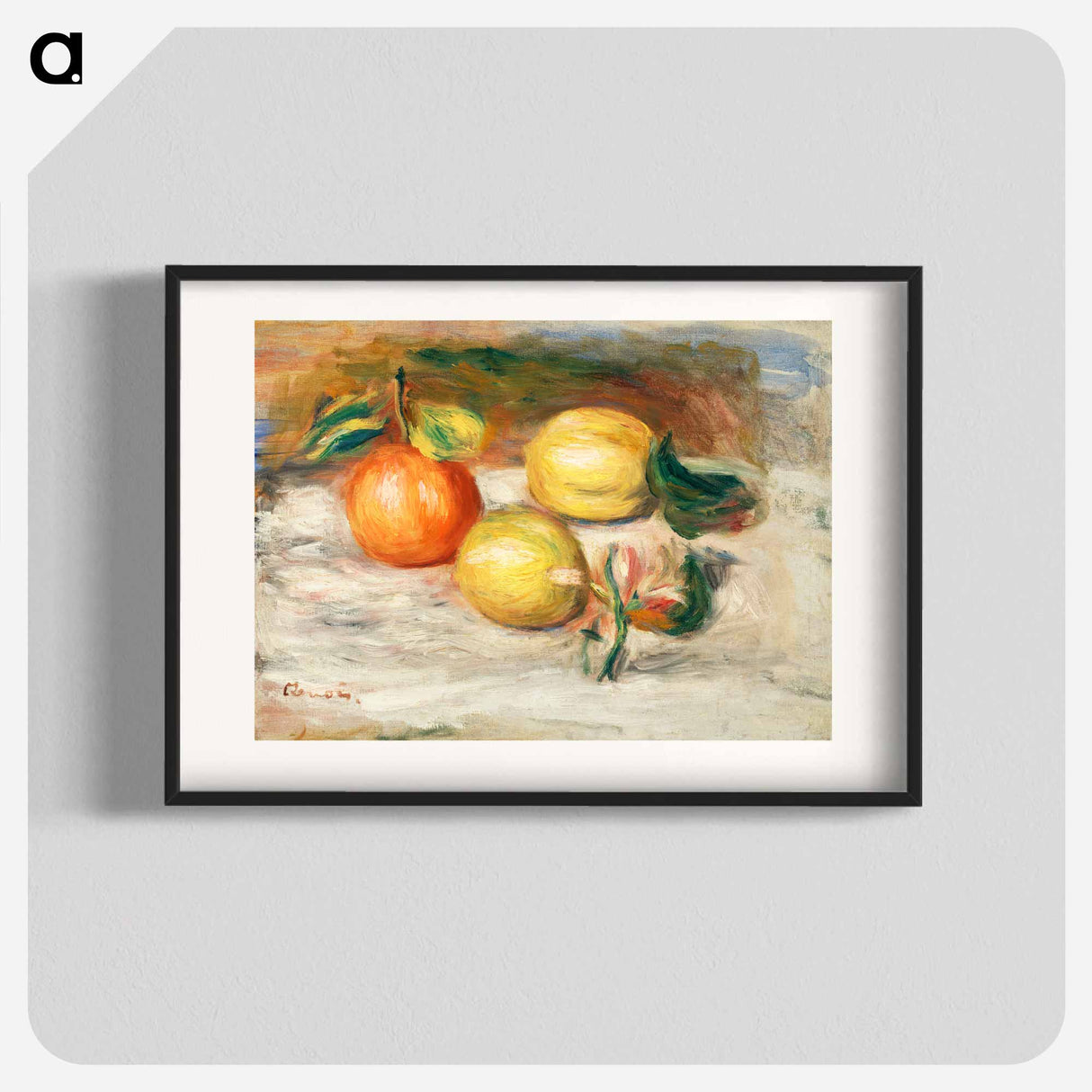 Lemons and Orange - Pierre-Auguste Renoir Poster.