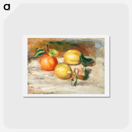 アートポストカード-Lemons and Orange - ピエール オーギュスト ルノワール Postcard.