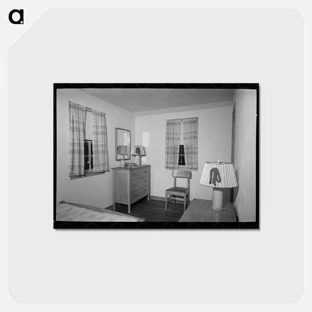 アートポストカード-Bedroom in the Model House
 - ラッセル リー Postcard.