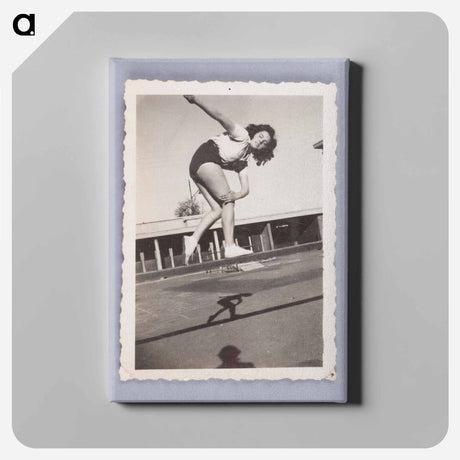 アートパネル-Woman Bending on a Beam with Shadow Below
 - セントルイス美術館 Canvas.