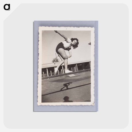 アートポストカード-Woman Bending on a Beam with Shadow Below
 - セントルイス美術館 Postcard.