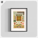 アートポスター-Nineteenth-Century Ornament Illustration
 - 装飾の文法 Poster.