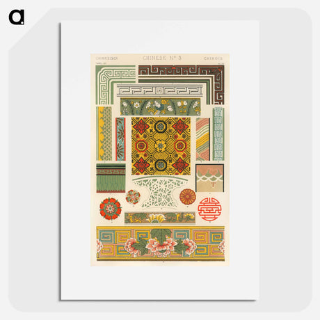 アートポスター-Nineteenth-Century Ornament Illustration
 - 装飾の文法 Poster.
