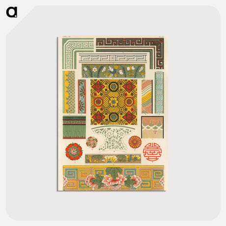 アートポストカード-Nineteenth-Century Ornament Illustration
 - 装飾の文法 Postcard.
